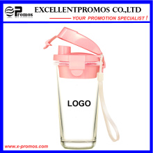 New Design Glass Mug with Plastic Lid for Wholesale (EP-LK57272)